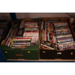 Two boxes of DVD's