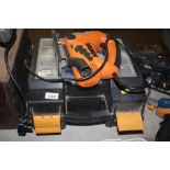 A Worx jigsaw in fitted case