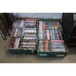 Two boxes of DVD's