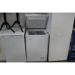 A Haier chest freezer