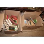 Two boxes of books