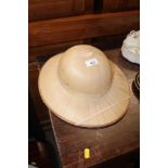 A vintage Asian straw hat