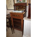 An Edwardian mahogany and satin wood inlaid music