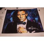 Sydney Maurer, limited edition print of Daniel Craig