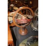 A table top armillary sphere