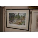 Lewis Todd, pencil signed coloured print 'The May