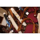 A set of six spindle back pub chairs