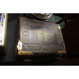 A Victorian leather and brass bound Bible