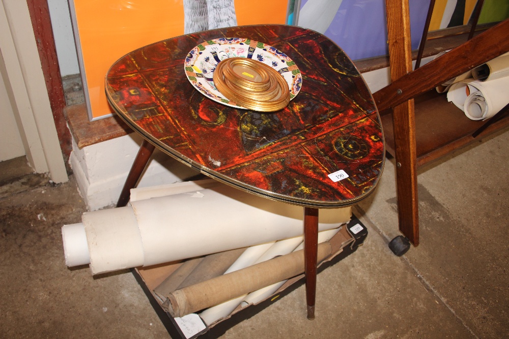 A French retro triform occasional table