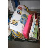 A box of various children's toys etc