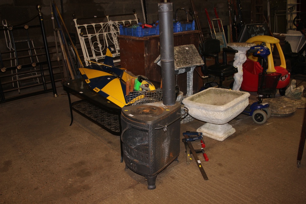 A chiminea/stove