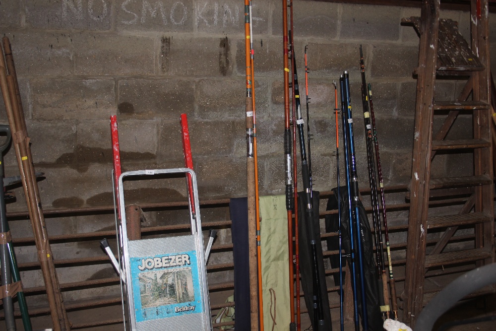 Two vintage Mitchell beach rods