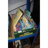 A box of various children's books