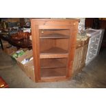 A corner cabinet