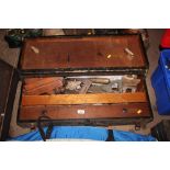 A carpenter's tool chest and contents