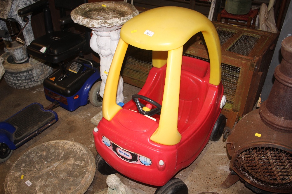 A Little Tikes car