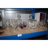 A quantity of glassware