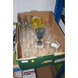 A box of glassware