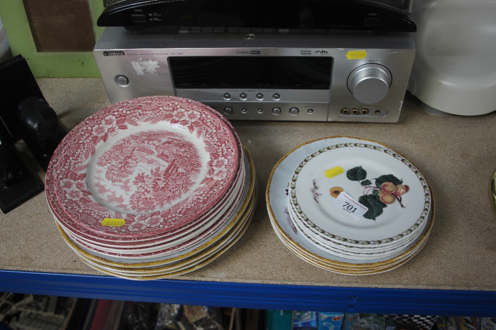 A quantity of various dinner plates etc.