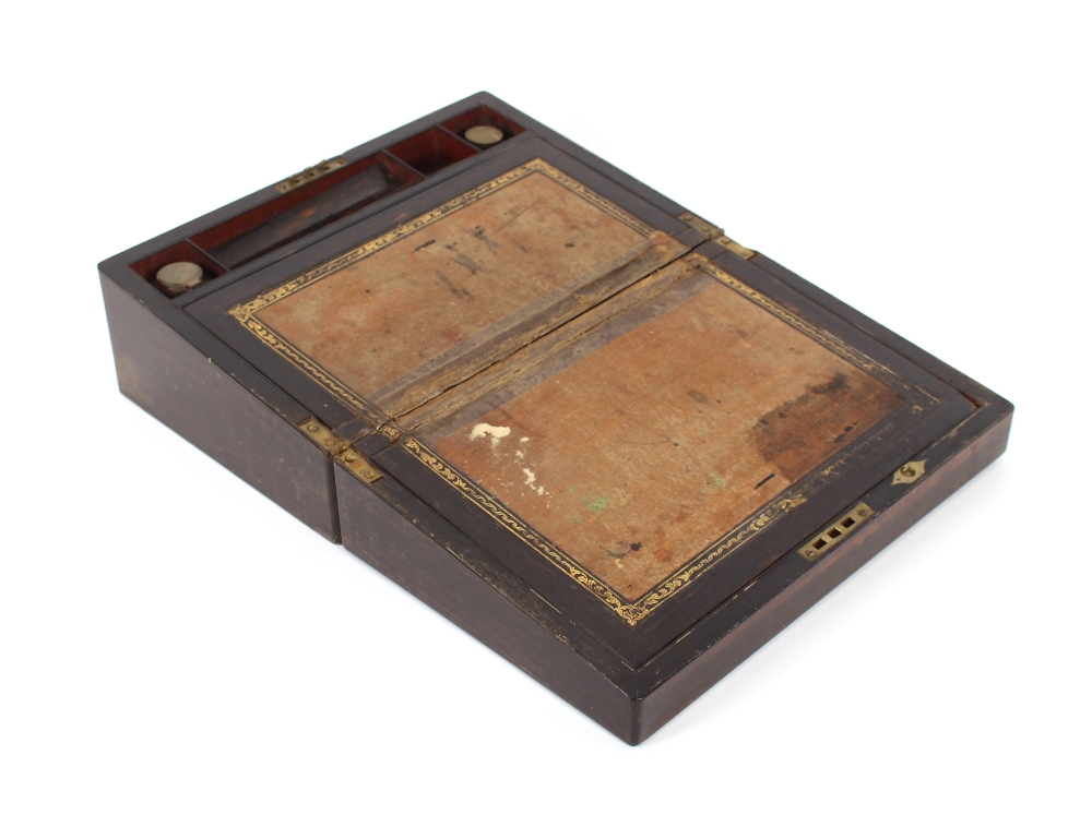 A 19th Century coromandel writing box, 36cm - Image 2 of 3