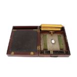 A rare and usual 19th Century James Watt copying machine, contained in mahogany and brass mounted