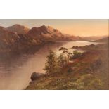 W. Richards, (F.E. Jamieson), an extensive highland scene, oil on canvas, signed W. Richards,