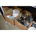 Two boxes of mostly kitchenalia