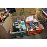 Two boxes of various sundry items