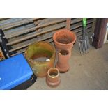 Four chimney planters