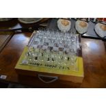 A glass chess drinking game