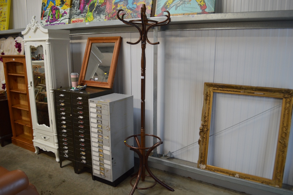 A Bentwood hat and coat stand