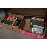 Two boxes of various books