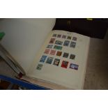 A stamp album and contents