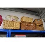 A large quantity of various baskets