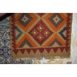 An approx. 3'3" x 2' Maimana Kelim rug