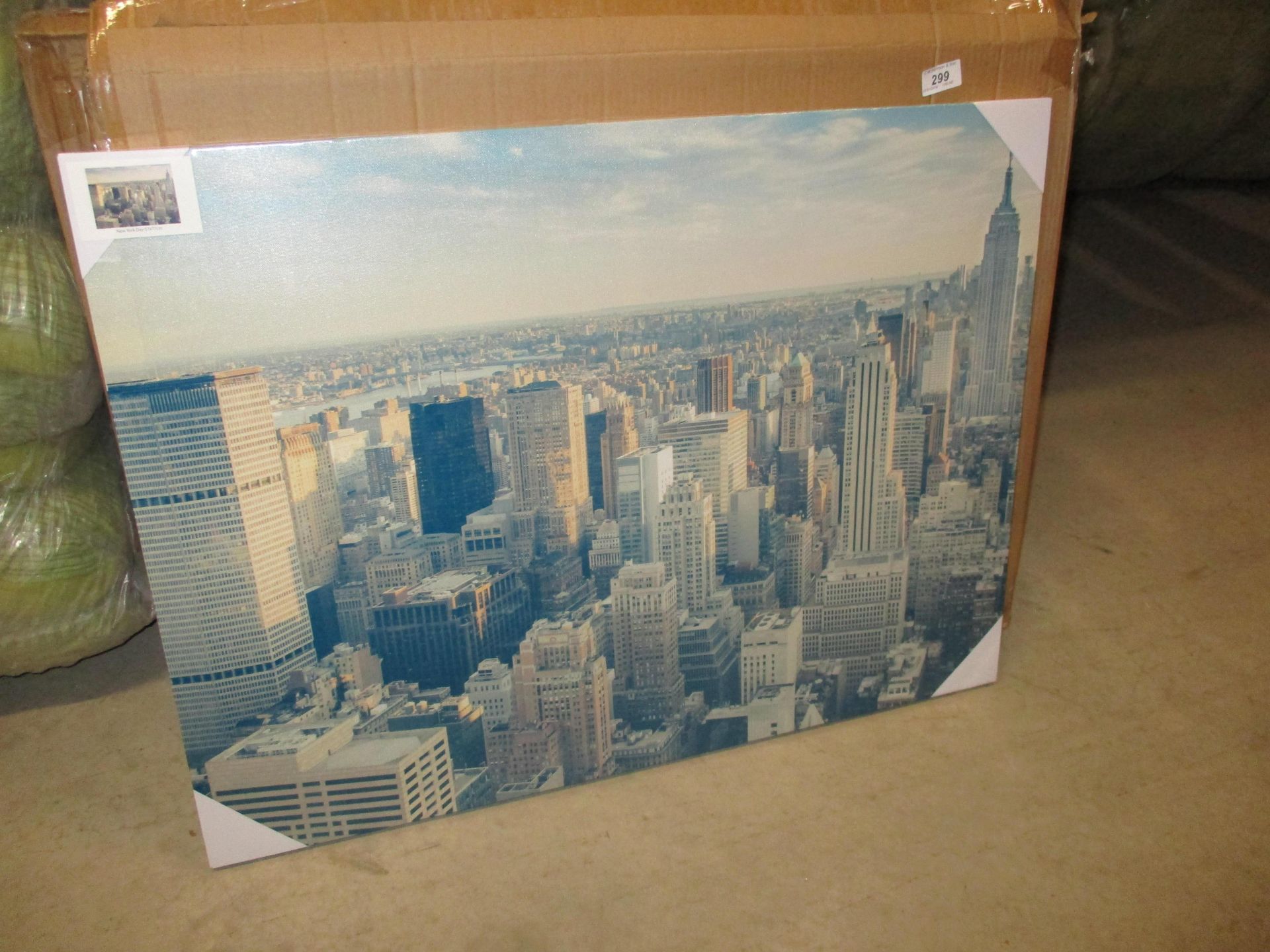 4 x New York day canvas prints - 1 x outer box