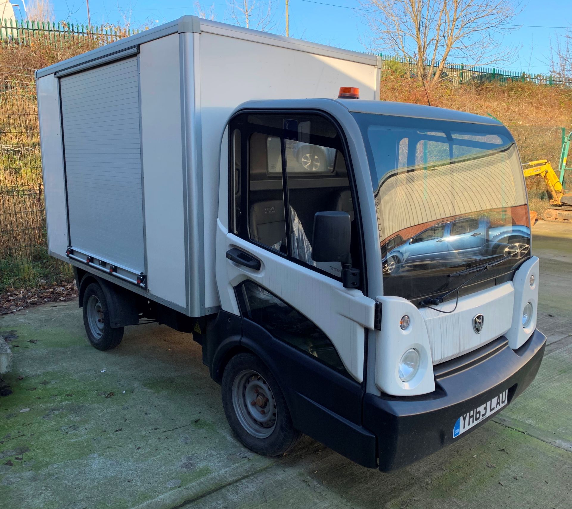 A GOUPIL INDUSTRIAL G5H UTILITY VEHICLE BOX VAN - electric - white Reg No YH63 LAO Mil 5,