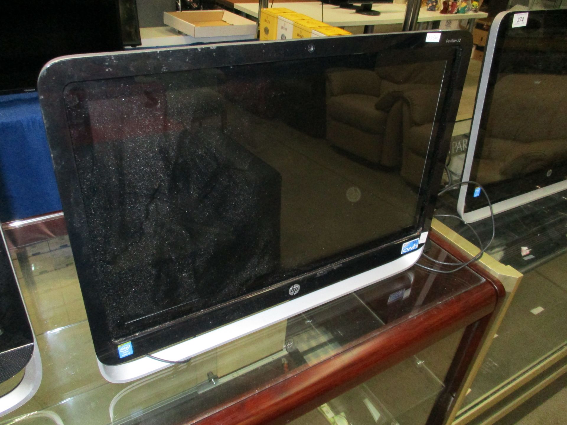A HP Pavilion 22 all-in-one computer 22" screen,