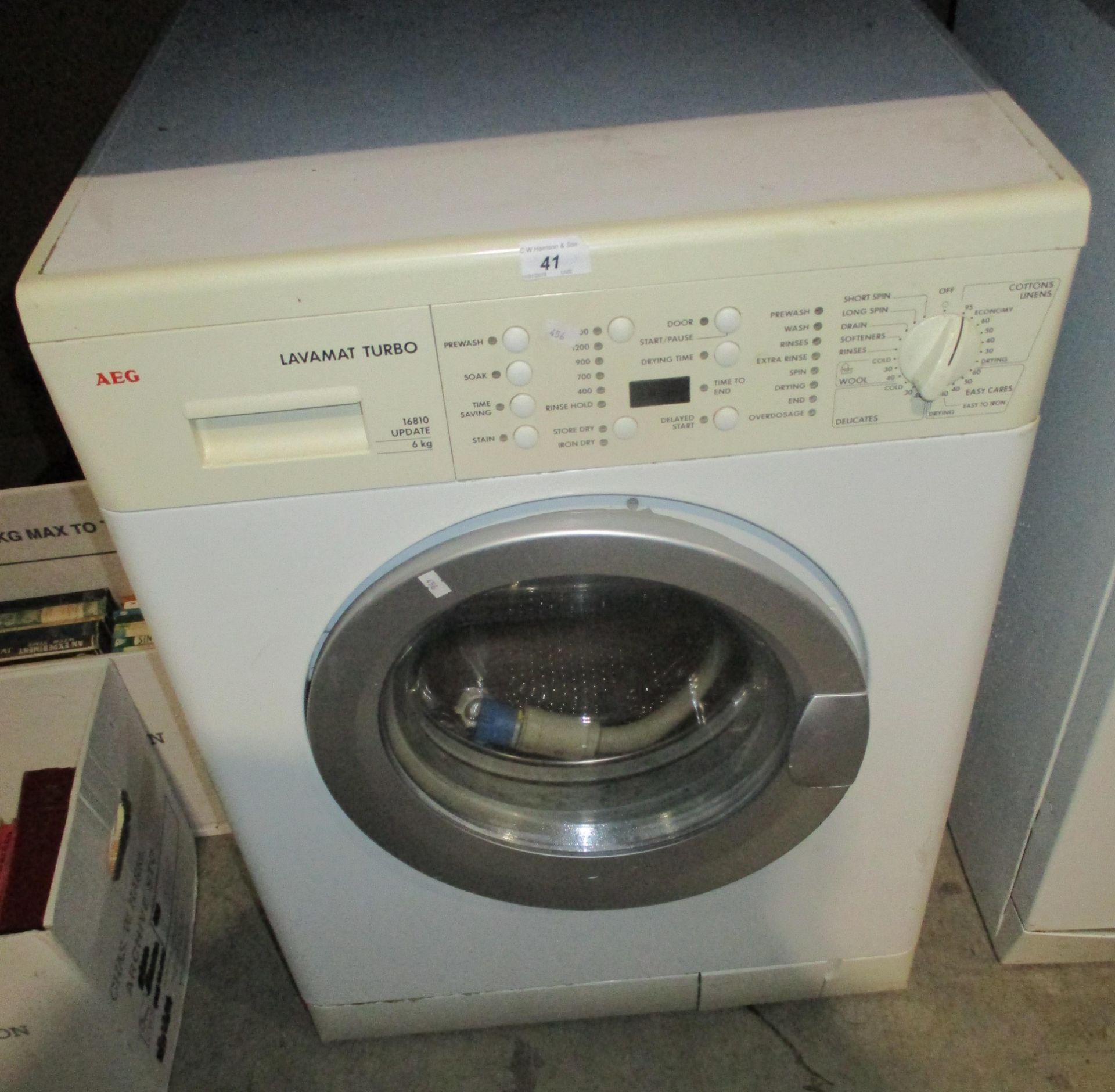 An AEG Lavamat turbo washing machine