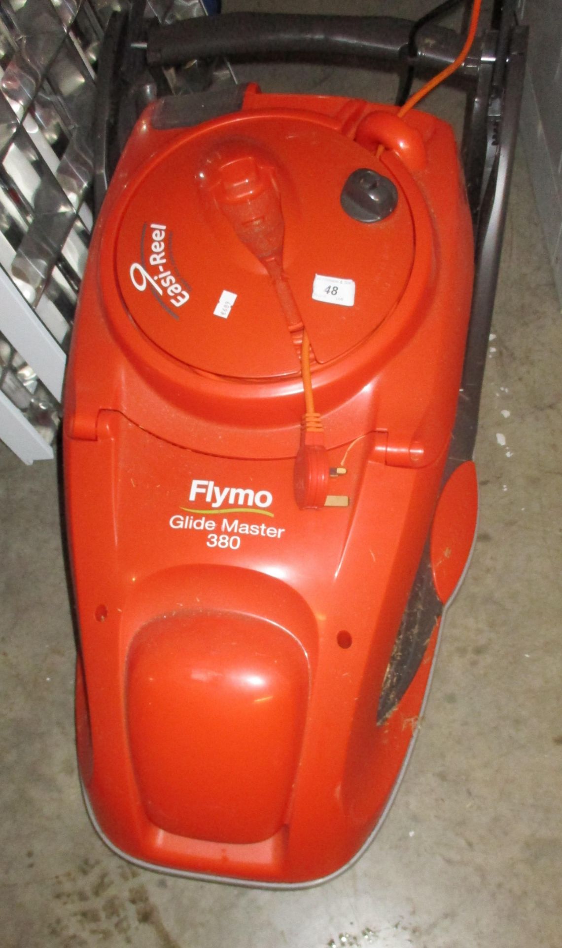 A Flymo Glide Master 380 lawnmower