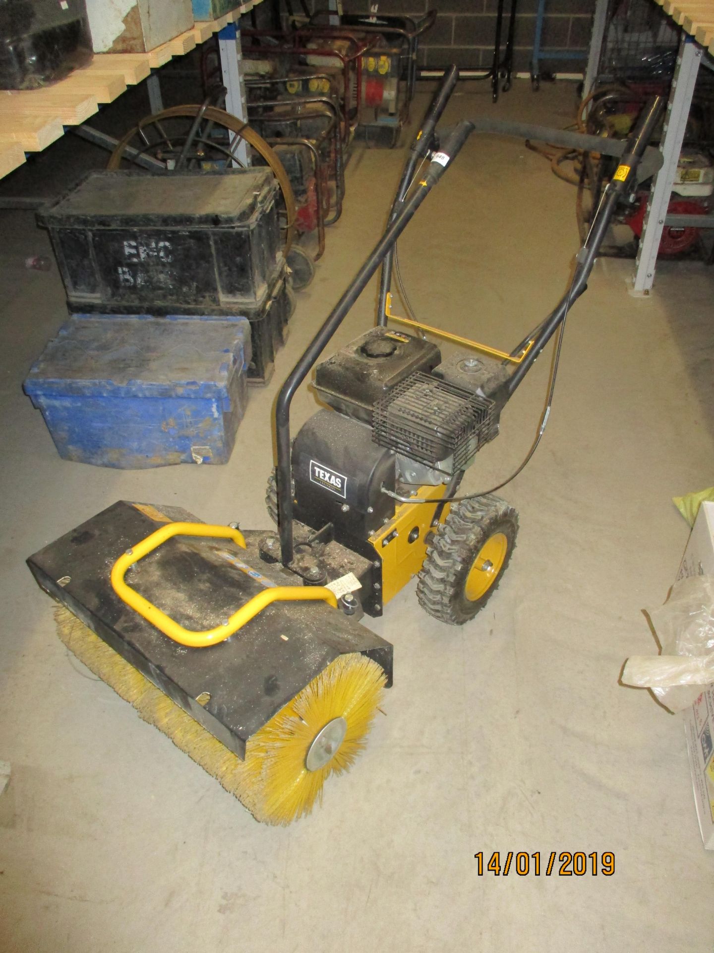 A Texas TG720S OHV 212cc petrol sweeper