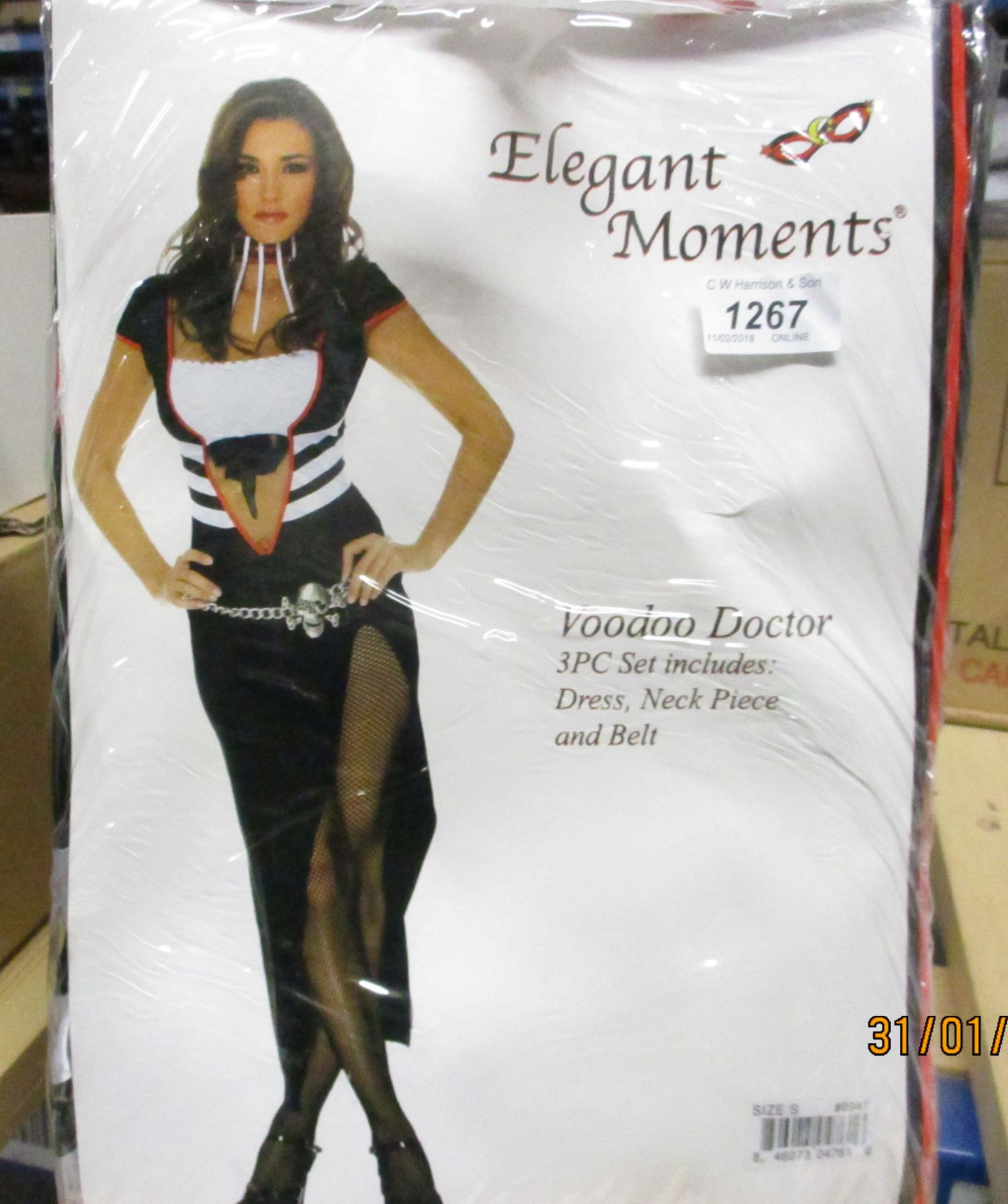 11 x Elegant Moments ladies Voodoo Doctor fancy dress costumes (all size S) - box not included