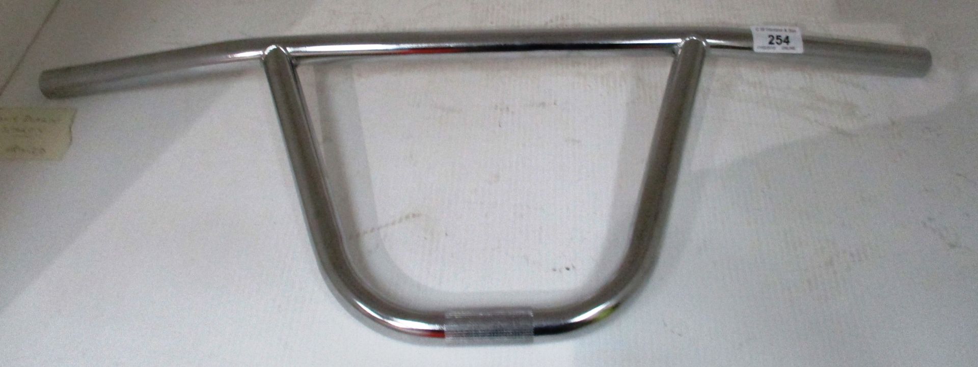 A chrome BMX handle bar
