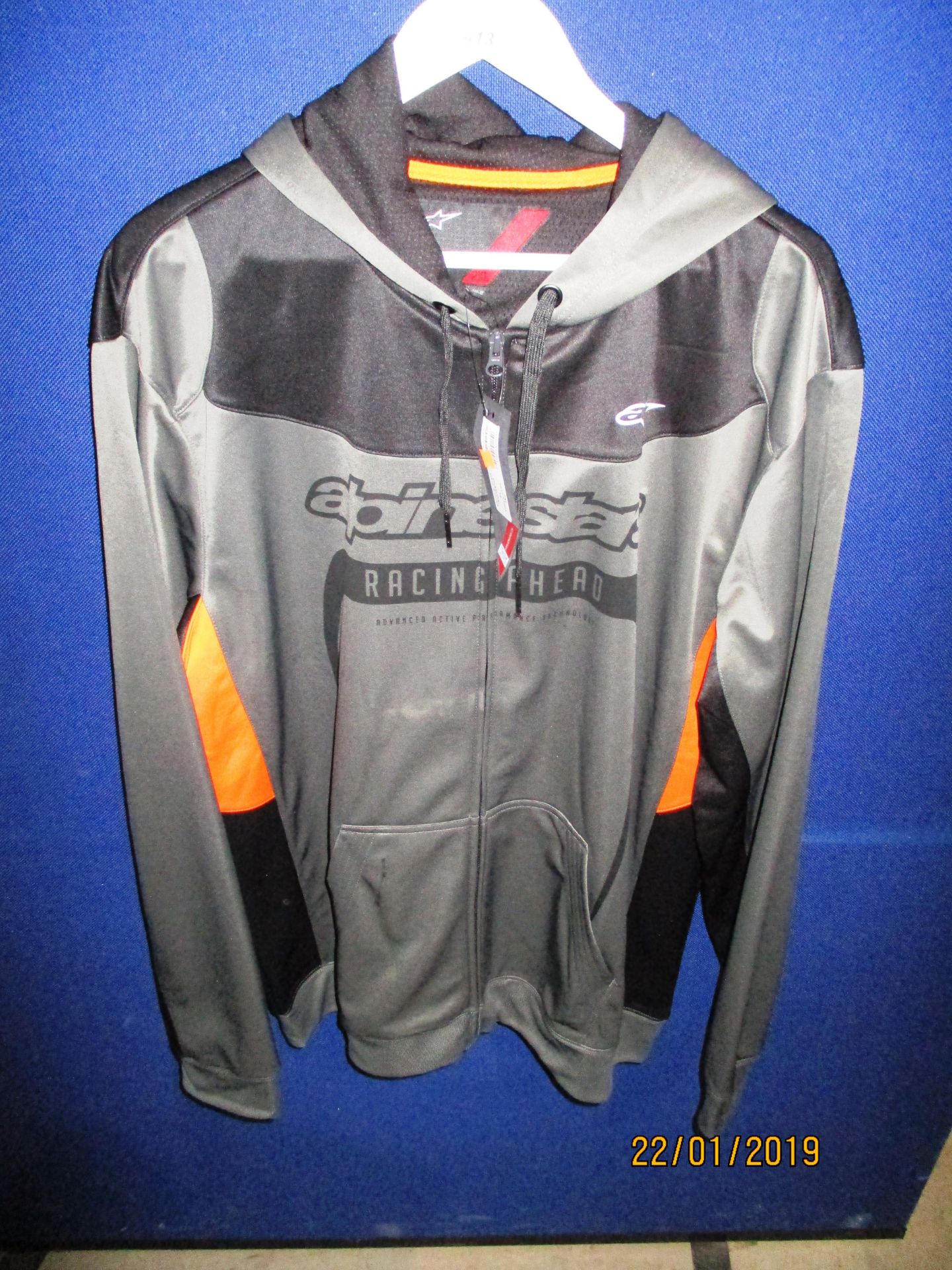 An Alpinestar hoodie in charcoal size 2XL