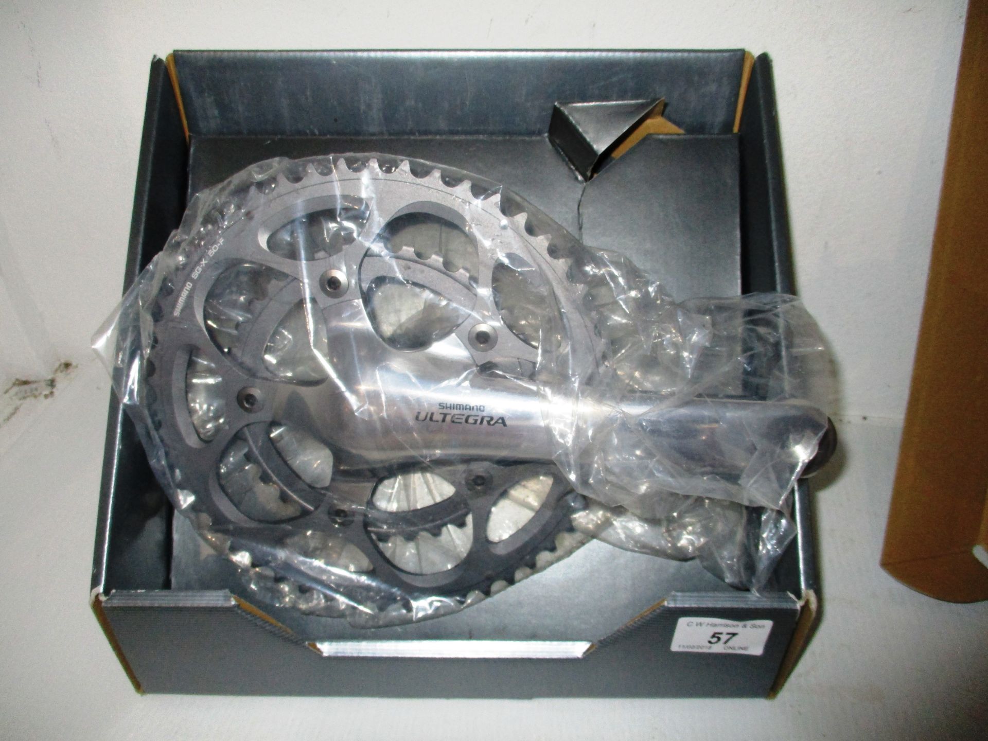 A Shimano Ultegra FC-6650 compact crankset