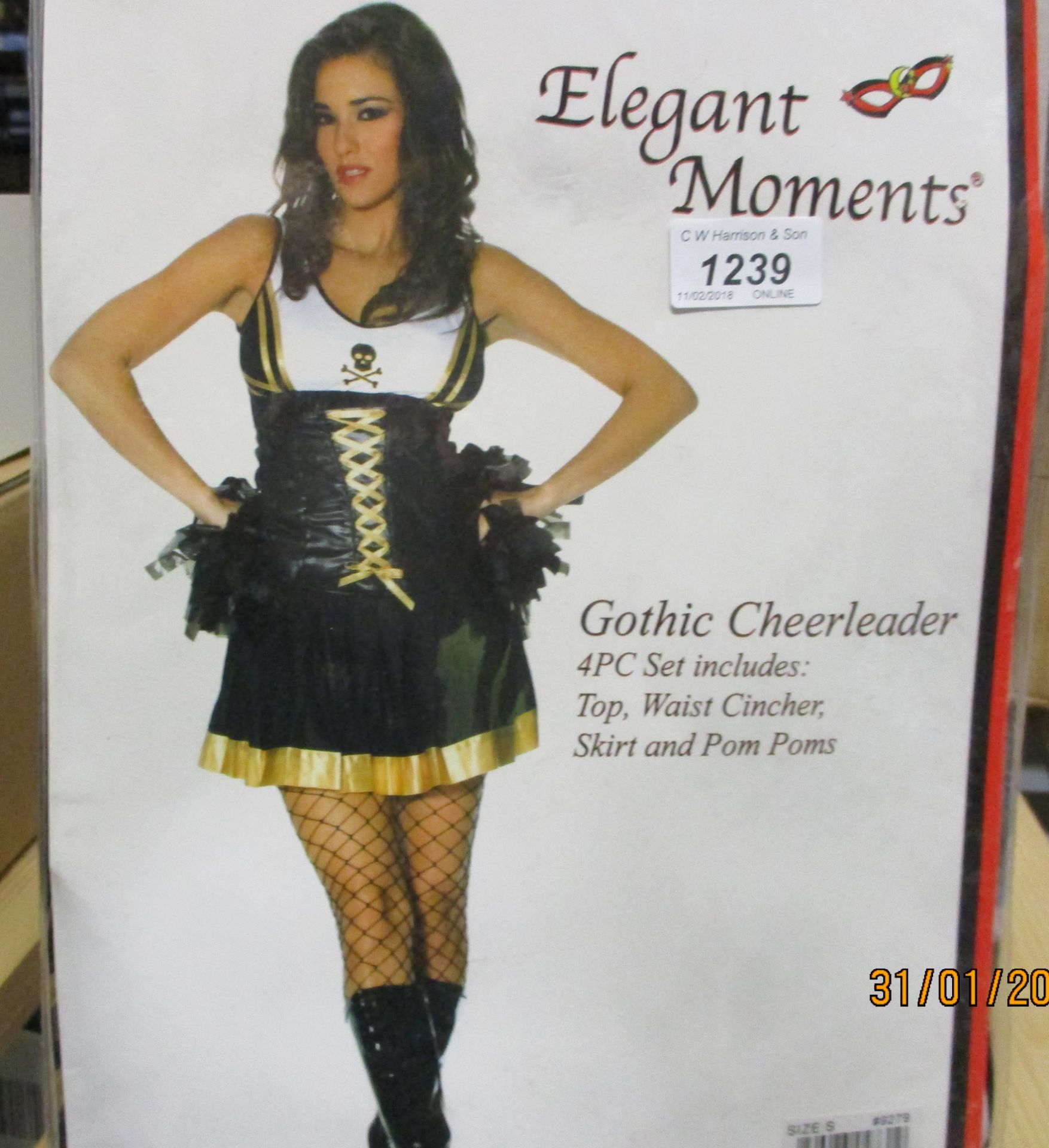 14 x Elegant Moments ladies assorted fancy dress costumes (assorted sizes) - box not included