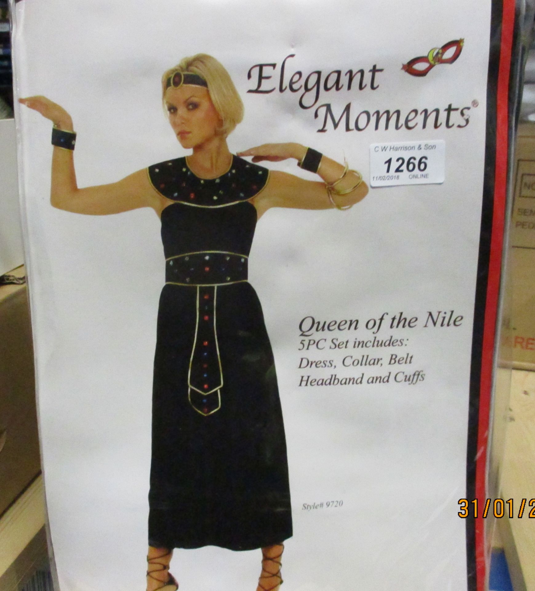 11 x Elegant Moments ladies Queen of the Nile fancy dress costumes (all size XL) - box not included