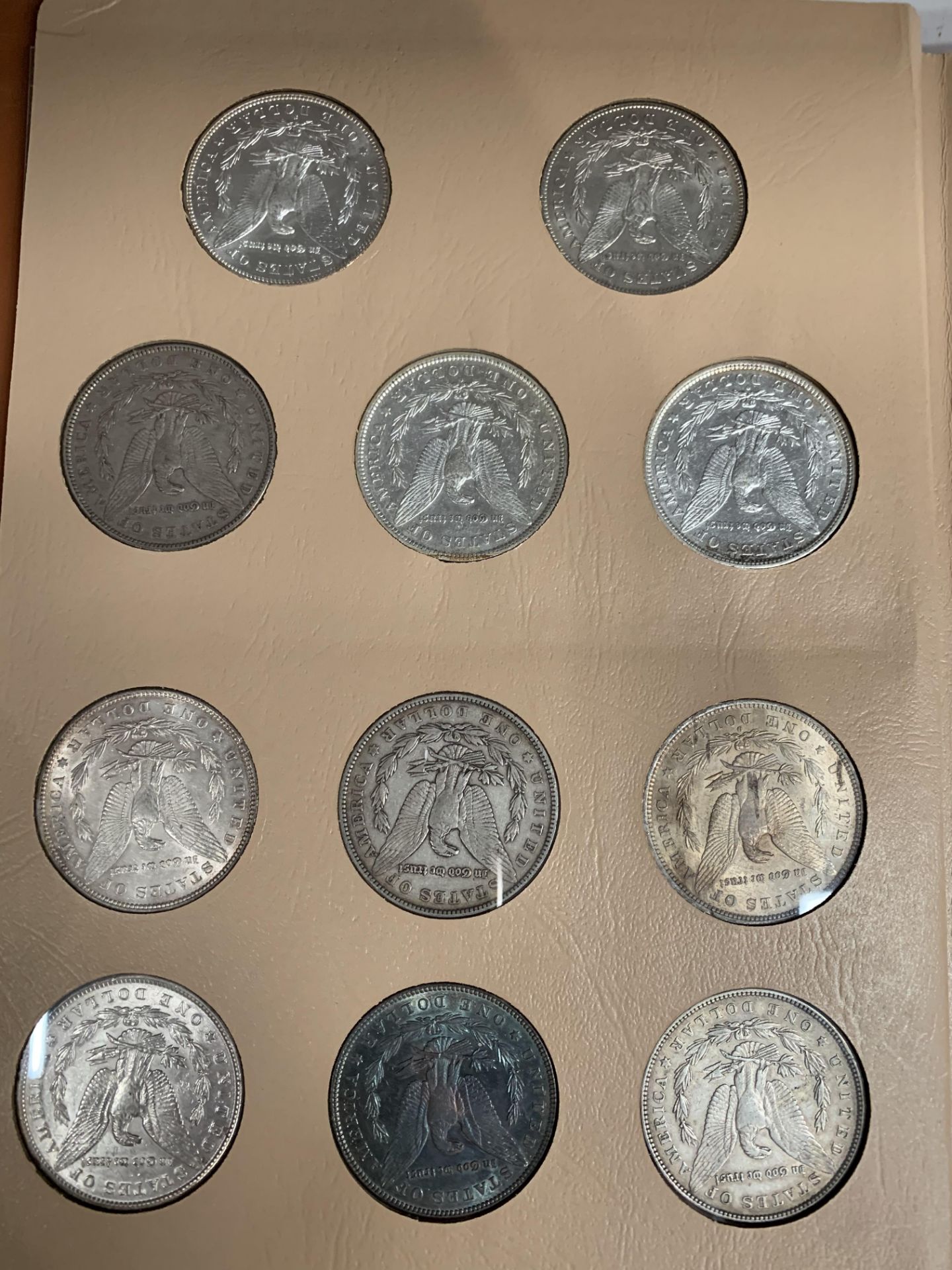 Morgan silver dollar complete date set 1878-1904 - 28 coins including rare dates 1893 and 1895 - Image 5 of 10