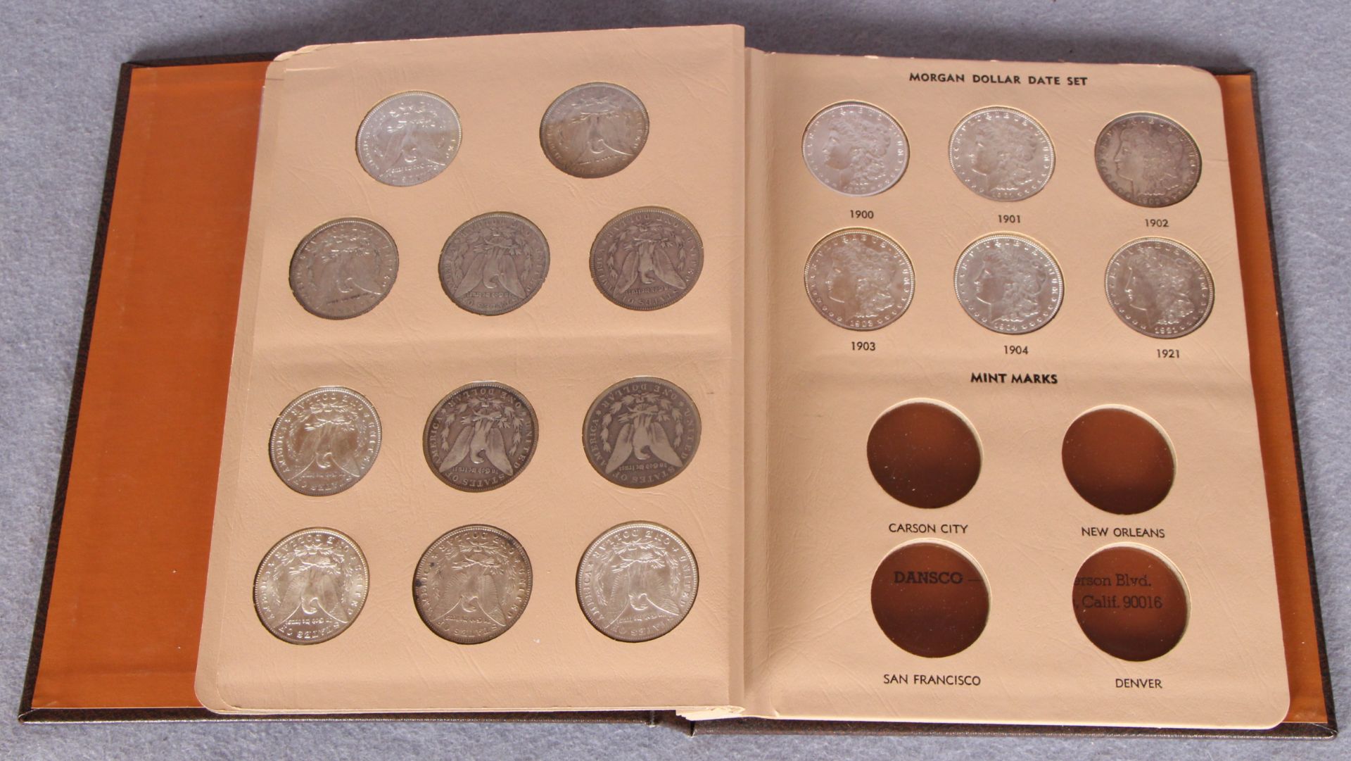 Morgan silver dollar complete date set 1878-1904 - 28 coins including rare dates 1893 and 1895 - Image 3 of 10