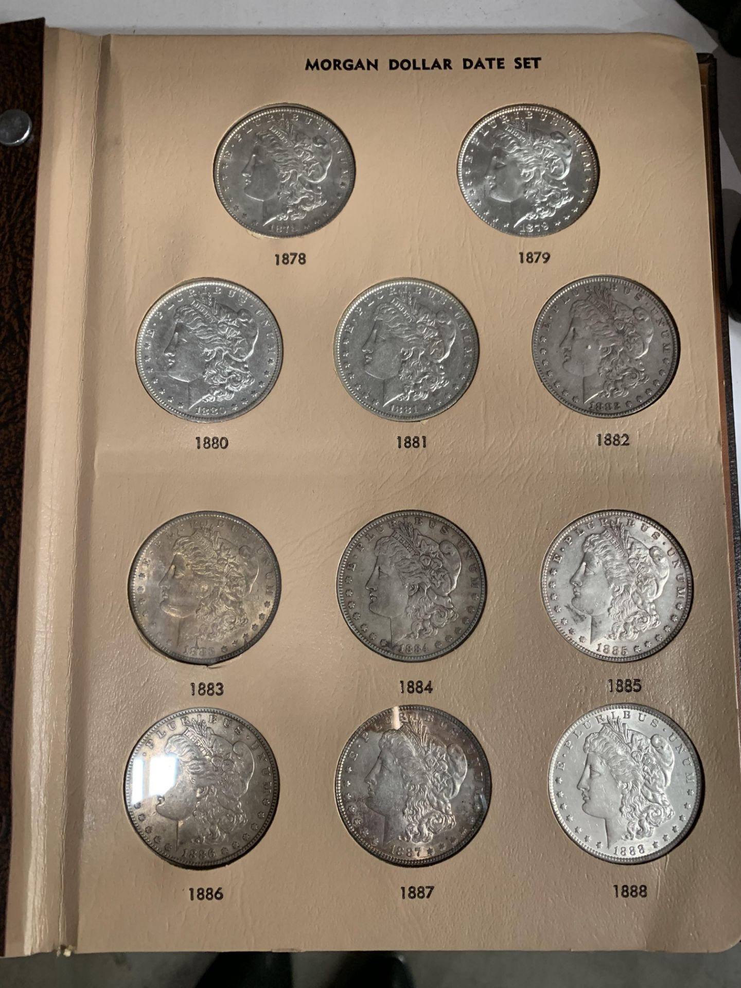 Morgan silver dollar complete date set 1878-1904 - 28 coins including rare dates 1893 and 1895 - Image 4 of 10